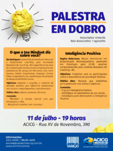 Palestra em dobro - ACICG.