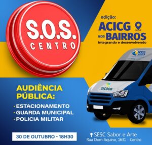 ACICG realiza nova reunião SOS Centro para discutir estacionamento e segurança de fim de ano